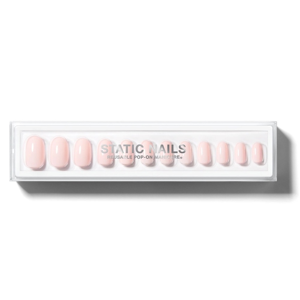 Static Nails SUGAR FLOSS ROUND Reusable Pop-On Manicures